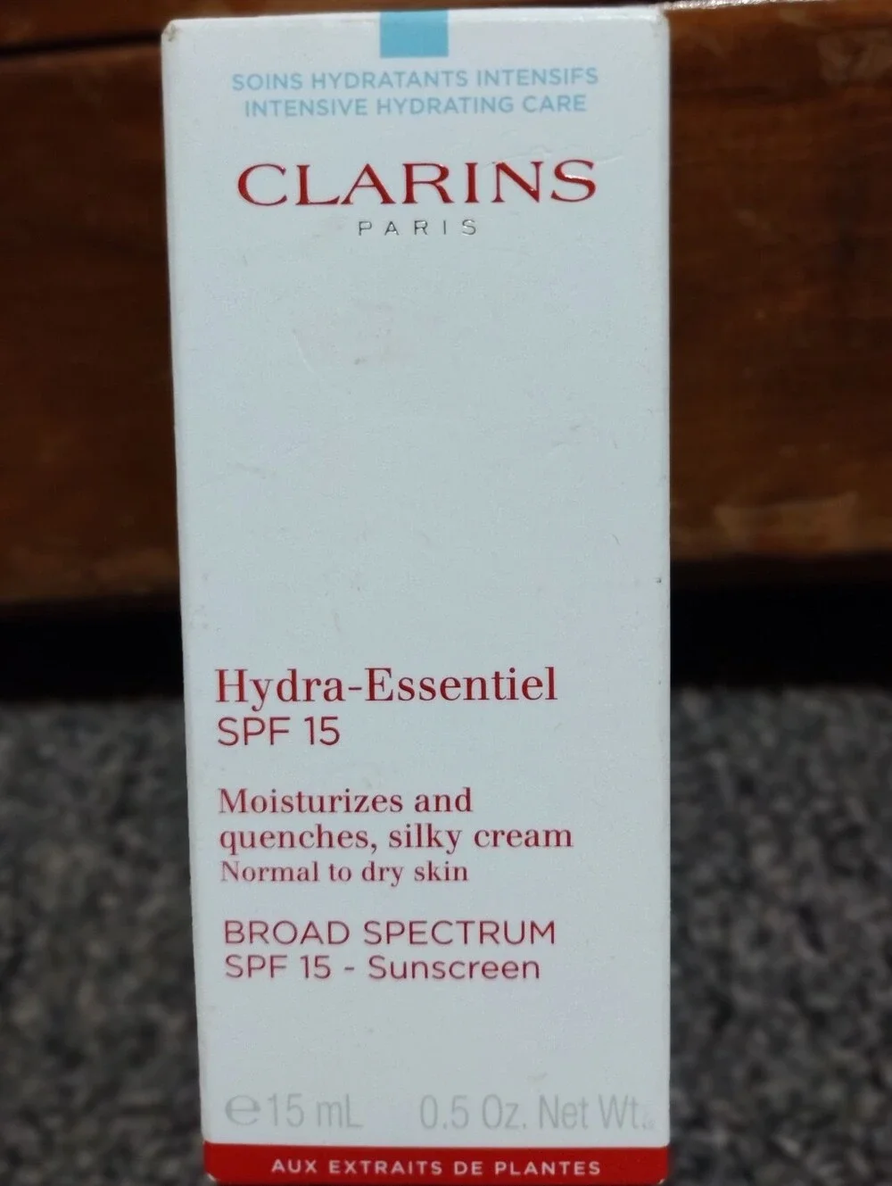 Clarins Hydra-Essentiel SPF 15 Moisturizer 0.5 OZ